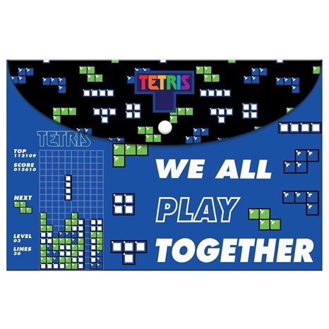 Φάκελος Κουμπί PP Α4 Tetris 504055