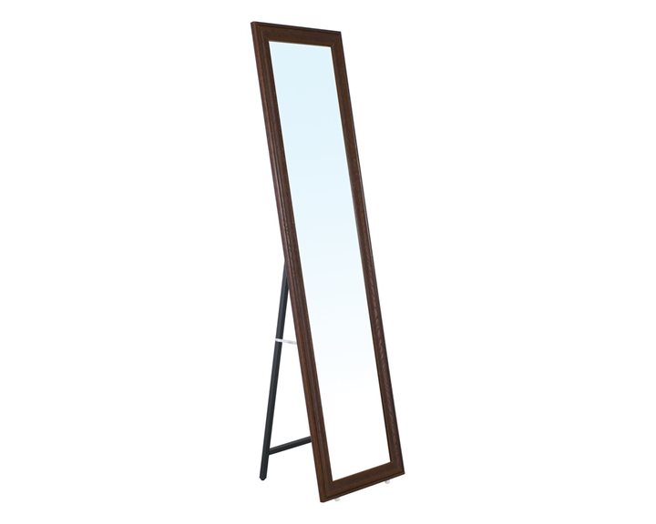 Mirror Καθρέπτης Δαπέδου Τοίχου Ξύλινος Καρυδί Ε7185,3