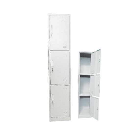 Locker 3 Θέσεων Μέταλλο Βαφή Άσπρο Ε6006