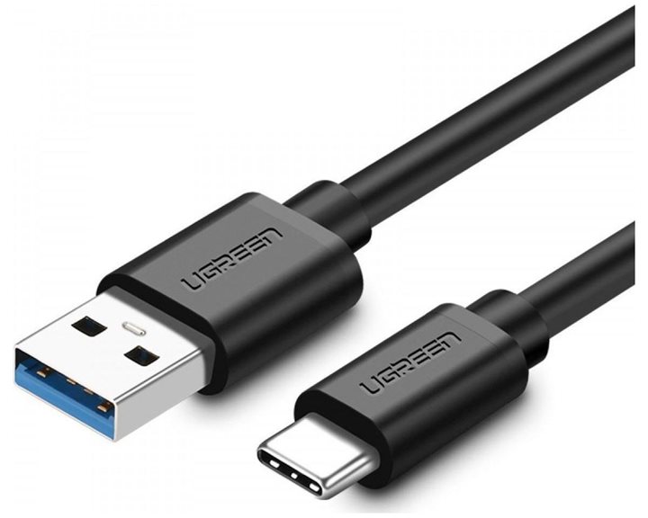 Charging Cable USB 3.0 UGREEN US184 TYPE-C Black Nickel 1m 20882