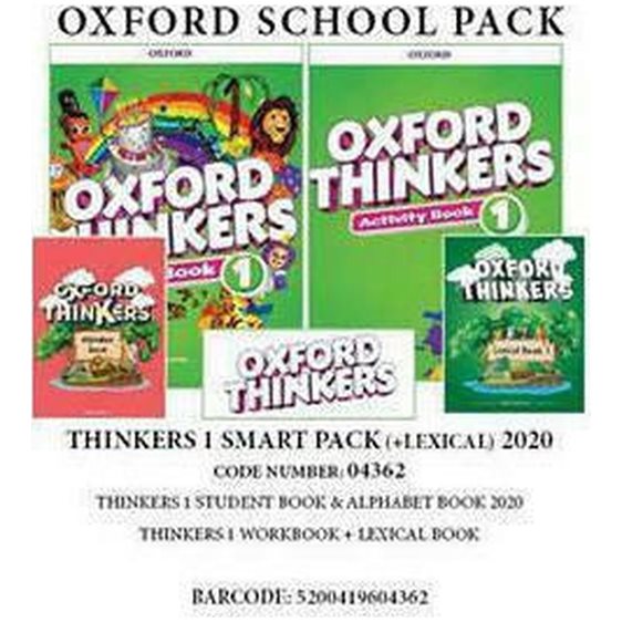 OXFORD THINKERS 1 NEW SMART PACK (SB + WB + ALPHABET BOOK 2020 + LEXICAL BOOK) 2020 - 04362
