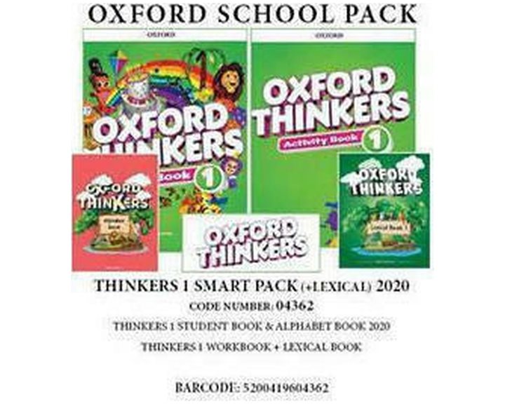 OXFORD THINKERS 1 NEW SMART PACK (SB + WB + ALPHABET BOOK 2020 + LEXICAL BOOK) 2020 - 04362
