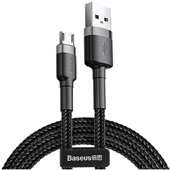 Baseus Cafule Micro USB cable 2.4A 1m Gray + Black (CAMKLF-BG1) (BASCAMKLF-BG1)