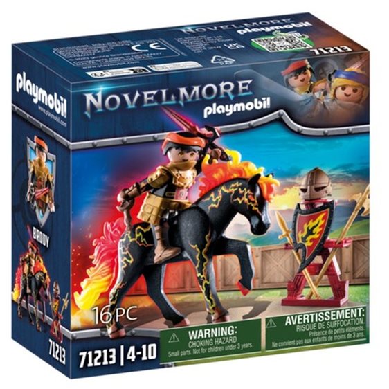 Playmobil Novelmore Burnham Raiders - Ιππότης Και Άλογο Της Φωτιάς