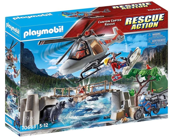 Playmobil Rescue Action Επιχείρηση Διάσωσης Μοτοσικλετιστή Στο Βουνό