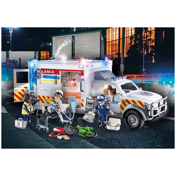 Playmobil City Action Us Ambulance: Όχημα Πρώτων Βοηθειών