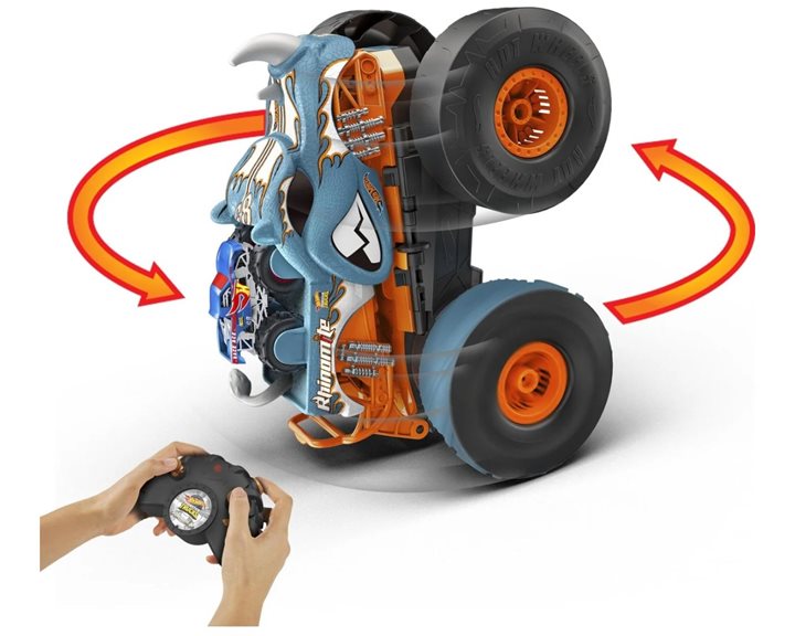 Mattel Mattel Hot Wheels R/C Monster Trucks Rhinomite 2 Σε 1