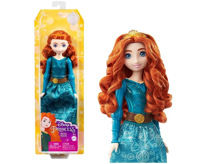 Mattel Disney Princess Merida Βασικές Κούκλες 30 εκ. HLW02 / HLW13