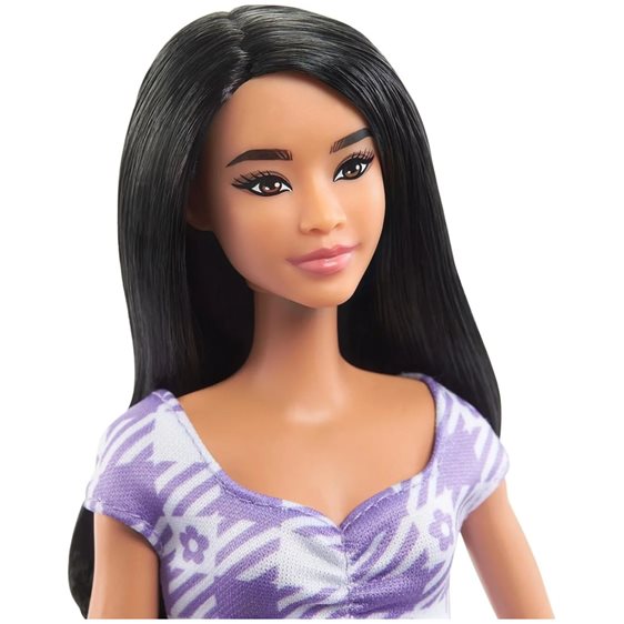 Mattel Barbie Fashionistas - Κούκλα Barbie Με Μαύρα Μαλλιά Και Ψηλό Σωματότυπο