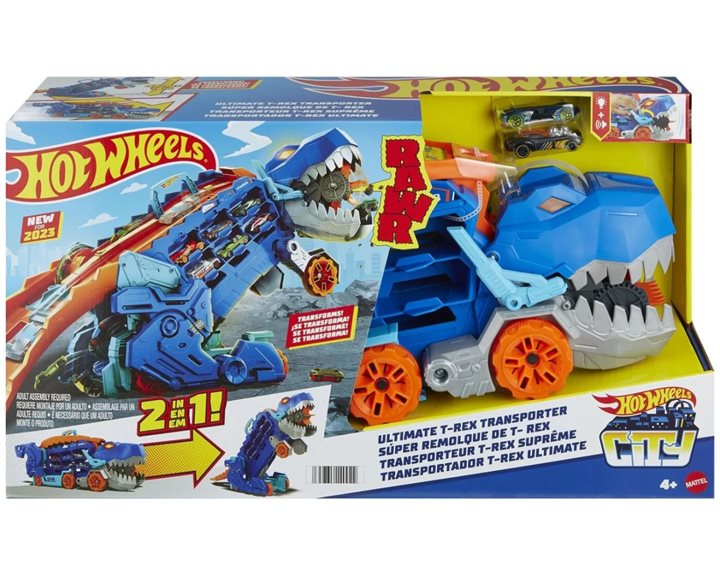 Mattel Hot Wheels Απόλυτη Νταλίκα - Πίστα - Δεινόσαυρος