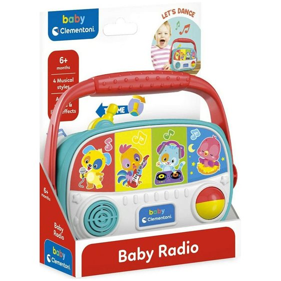 Clementoni Baby As Company Βρεφικό Παιχνίδι Baby Ραδιόφωνο Για 10-36 Μηνών