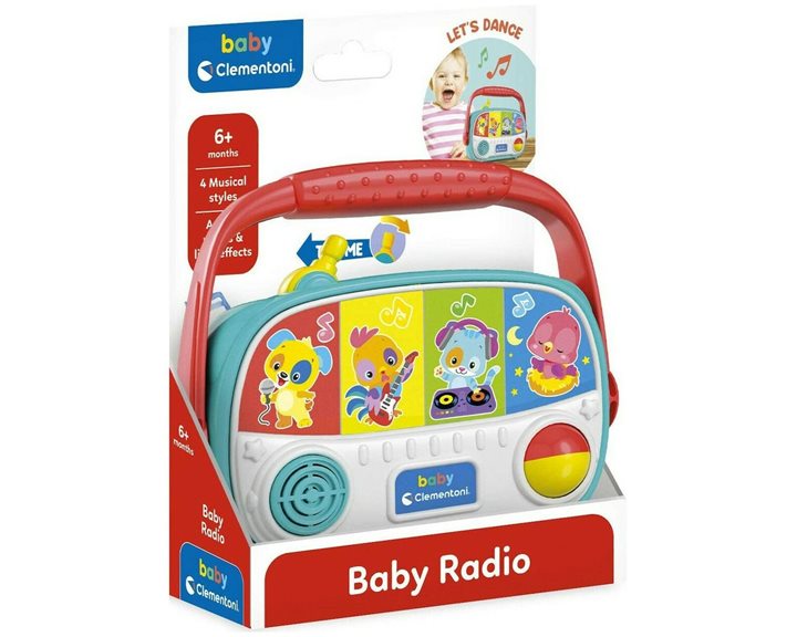 Clementoni Baby As Company Βρεφικό Παιχνίδι Baby Ραδιόφωνο Για 10-36 Μηνών