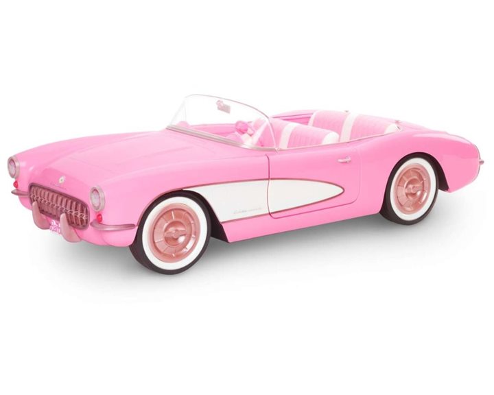 Mattel Συλλεκτικό Αυτοκίνητο Από την Ταινία Barbie, Ροζ Κάμπριο Corvette