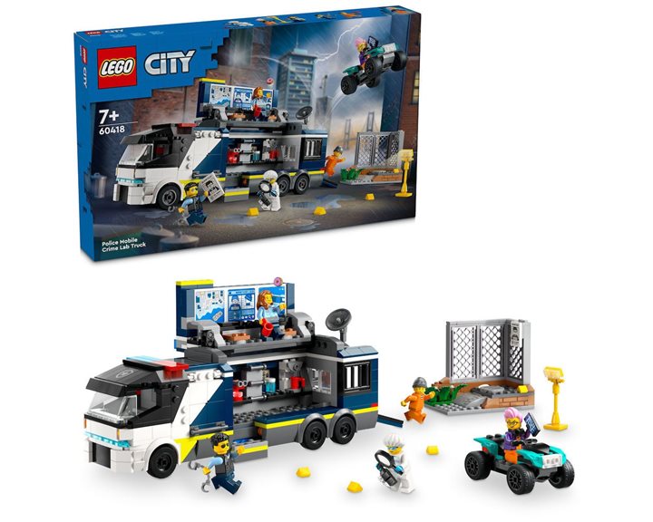 Lego City Αστυνομικό Φορτηγό Με Κινητό Εγκληματολογικό Εργαστήριο 60418