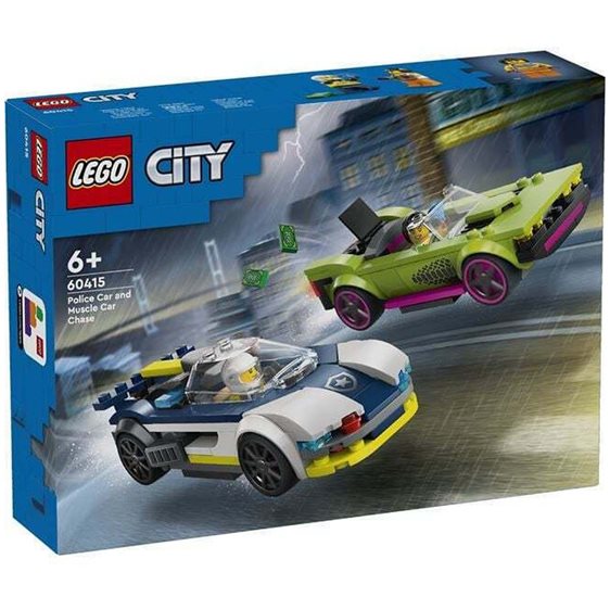 Lego City Κυνηγητό Αυτοκινήτου Αστυνομίας Και Muscle Car 60415