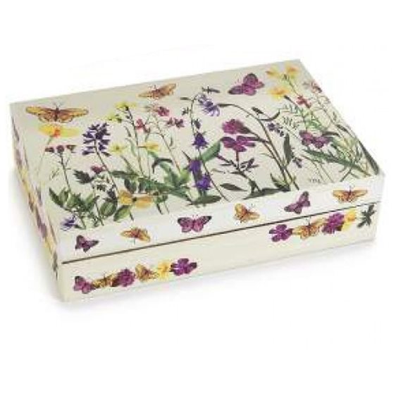 Ξύλινο Κουτί με 6 Θήκες για τσάι 24 x 16 x 6εκ. Wildflowers
