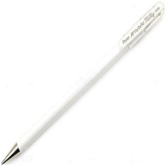 Στυλό Pentel K108PW Gel Pastel White