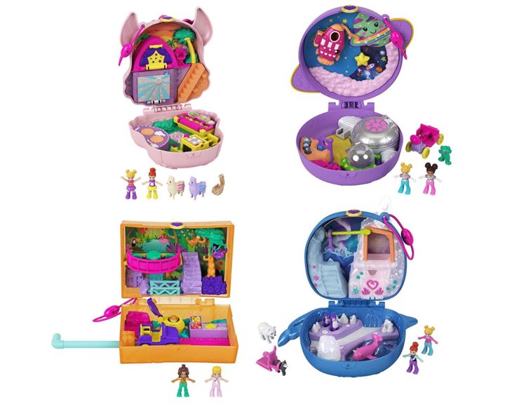 Mattel Polly Pocket Seaside Puppy Ride Compact FRY35 / HRD36