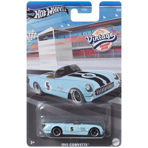 Mattel Hot Wheels 2024 1955 Corvette Vintage Racing Club HRT81 / HRV01