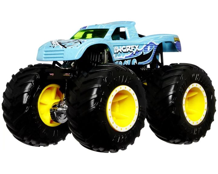 Mattel Hot Wheels Οχήματα Monster Trucks Χρωμοκεραυνοί Podium Grasher HGX06 / HGX08