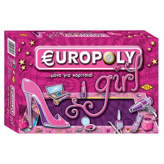 Επιτάπεζιο Παιχνίδι Europoly Μόνο για Κορίτσια