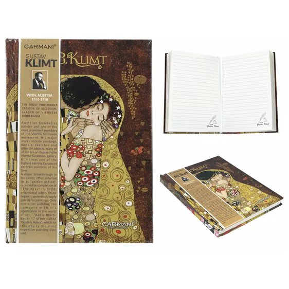 Σημειωμάταριο Carmani 13,2χ13,8cm 80σελ. Klimt Kiss