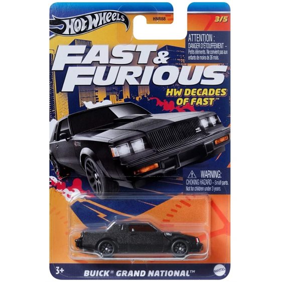 Mattel Hot Wheels Fast and Furious Buick Grand National HNR88 / HRW43