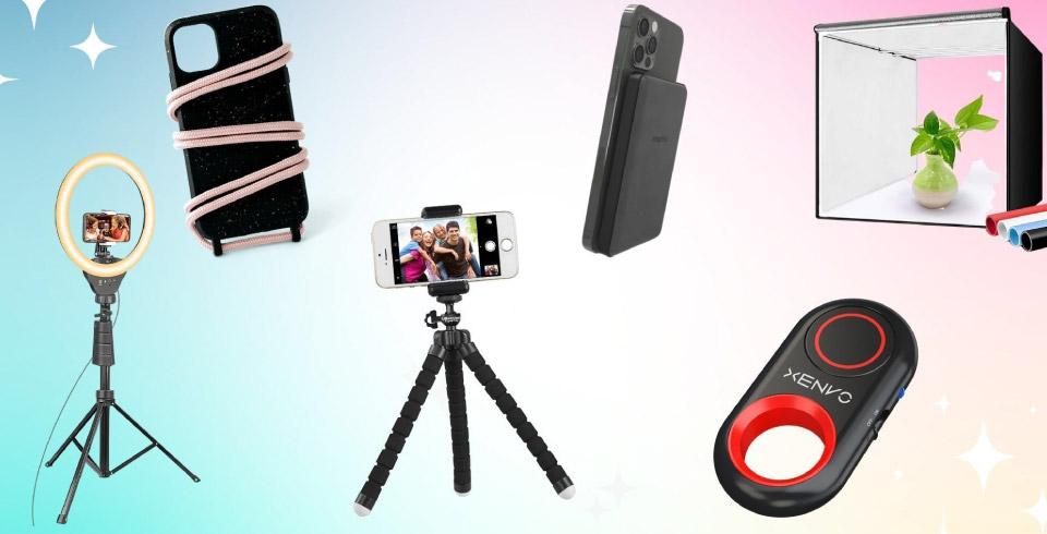 Creator setup με κινητό, ring light και basic αξεσουάρ για social media content