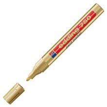 Μαρκαδόρος Edding 750 Ανεξίτηλος 2-4mm Στρογγυλή Μύτη Χρυσός  Μαρκαδόροι