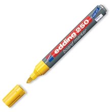 Μαρκαδόρος Edding 250 Ασπροπίνακα 1.5-3mm Επαναγεμιζόμενος Κίτρινος  Μαρκαδόροι
