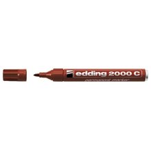 Μαρκαδόρος Edding 2000C Ανεξίτηλος Στρογγυλή Μύτη 1.5-3mm Καφέ  Μαρκαδόροι