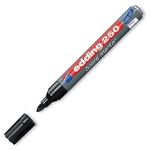 Μαρκαδόρος Edding 250 Ασπροπίνακα 1.5-3mm Επαναγεμιζόμενος Μαύρος  Μαρκαδόροι
