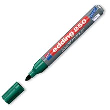 Μαρκαδόρος Edding 250 Ασπροπίνακα 1.5-3mm Επαναγεμιζόμενος Πράσινος  Μαρκαδόροι