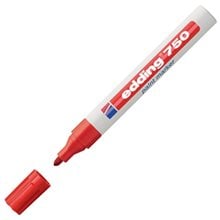 Μαρκαδόρος Edding 750 Ανεξίτηλος 2-4mm Στρογγυλή Μύτη Κόκκινος  Μαρκαδόροι