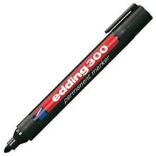 Μαρκαδόρος Edding 300 Ανεξίτηλος 1.5-3mm Μαύρος Στρογγυλή Μύτη  Μαρκαδόροι