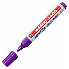 Μαρκαδόρος Edding 4500 Ανεξίτηλος για Υφασμα T-Shirt 2.0-3.0mm Μώβ  Μαρκαδόροι