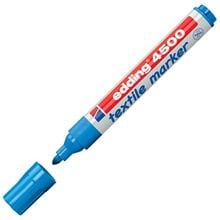 Μαρκαδόρος Edding 4500 Ανεξίτηλος για  Υφασμα T-Shirt 2.0-3.0mm Σιέλ  Μαρκαδόροι