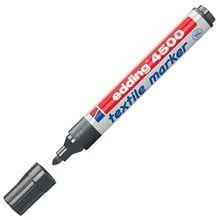 Μαρκαδόρος Edding 4500 Ανεξίτηλος για Υφασμα T-Shirt 2.0-3.0mm Γκρί  Μαρκαδόροι