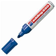 Μαρκαδόρος Edding 550 Ανεξίτηλος 3-4mm Στρογγυλή Μύτη Μπλέ  Μαρκαδόροι