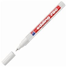 Μαρκαδόρος Edding 780 Ανεξίτηλος Στρογγυλή Μύτη 0.8mm Λευκός  Μαρκαδόροι