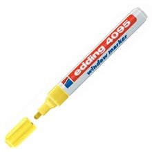 Μαρκαδόρος Edding 4095 Παραθύρων Στρογ.Μύτη 2-3mm Κίτρινος Φωσφ.  Μαρκαδόροι