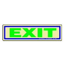 Πινακίδα Σήμανσης Infosign Αυτοκόλητο Pvc 5χ19εκ. EXIT Χρυσό  Σήμανση - Επιγραφές