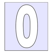 Αριθμοί Οδών Infosign Plexiglas 2mmx7cm. No 0  Σήμανση - Επιγραφές