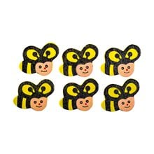 Μέλισσες Ξύλινες Junior 6Pcs  Υλικά Κατασκευών & DIY