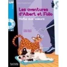 Lff A1 : Les Aventures D'albert Et Folio-halte Aux Voleurs (+ Cd Audio Mp3)  Γαλλικά Φροντιστηριακά