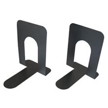 Βιβλιοστάτης Μεταλλικός Black Red13cm Σετ 2τμχ Μαύρος  Βιβλιοστάτης - Αναλόγια