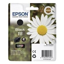 Μελάνι Epson 18 Black 175pgs C13T18014012  Μελάνια