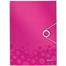 Ντοσιέ A4 Leitz PP Με Λάστιχο Pink 4599-00-23  Ντοσιέ