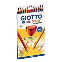 Ξυλομπογιές Giotto Elios Giant 12Tεμ. 000221500  Ξυλομπογιές