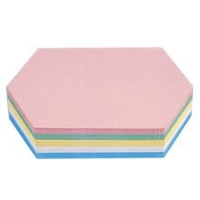 Κάρτες Επικοινωνίας Εξαγωνικές 29.7χ16.5cm 250τμχ 5 Χρωμάτων  Βάση & Κύβοι σημειώσεων